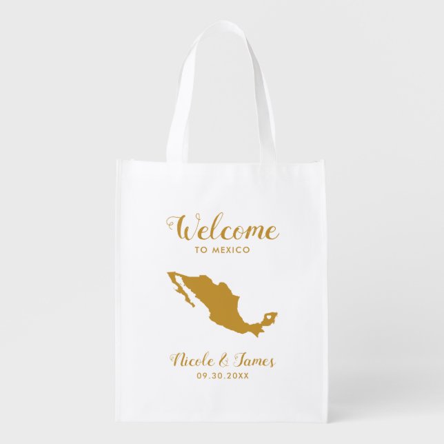 Mexico Destination Wedding Welcome Bag,  Tote Bag (Front)