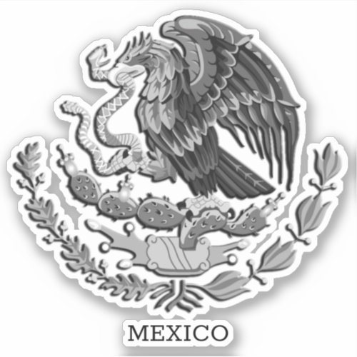 Mexico  Eagle Mexian Flag Sticker