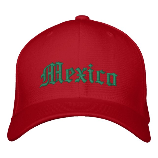 Mexico Embroidered Baseball Hat (Front)