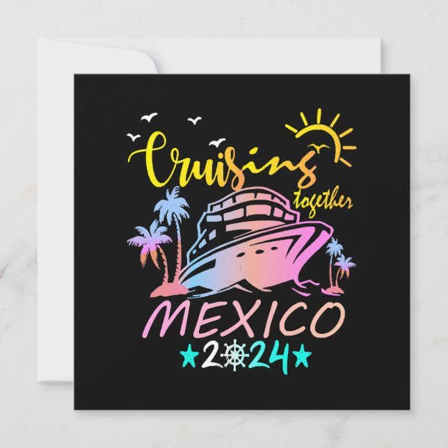 Mexico Family Cruise Invitation (Front)