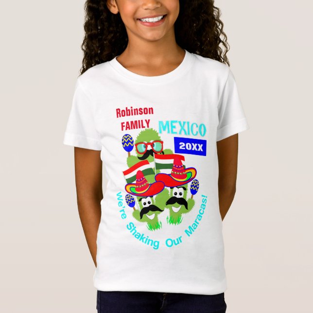 Mexico Family Group Vacation Fun Personalized T-Shirt (Front)