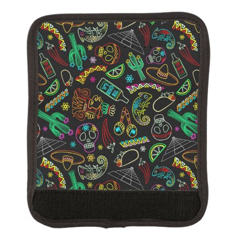 Mexico Fiesta Party Pattern  Luggage Handle Wrap