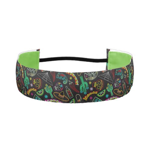 Mexico Fiesta Pattern  Athletic Headband