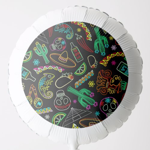 Mexico Fiesta Pattern  Balloon