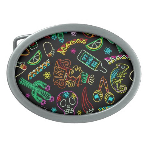 Mexico Fiesta Pattern  Belt Buckle