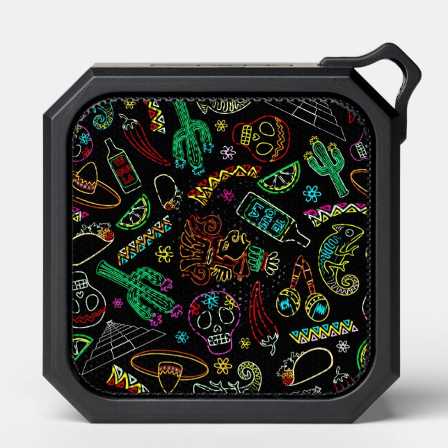 Mexico Fiesta Pattern  Bluetooth Speaker (Front)