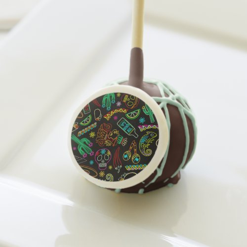 Mexico Fiesta Pattern  Cake Pops