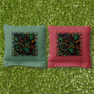 Mexico Fiesta Pattern Cornhole Bags