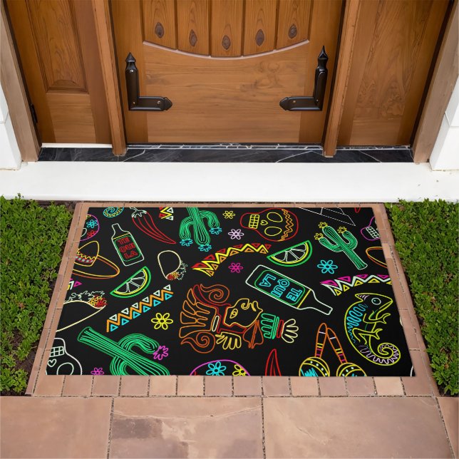 Mexico Fiesta Pattern  Doormat (Outdoor)