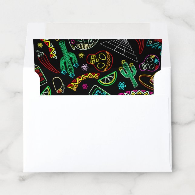 Mexico Fiesta Pattern  Envelope Liner (In Envelope)