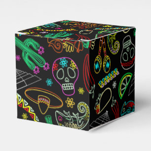 Mexico Fiesta Pattern  Favor Boxes