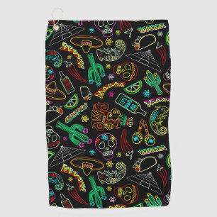 Mexico Fiesta Pattern  Golf Towel