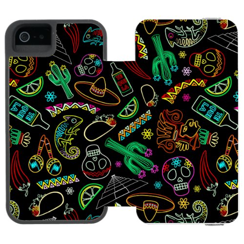 Mexico Fiesta Pattern  iPhone SE55s Wallet Case