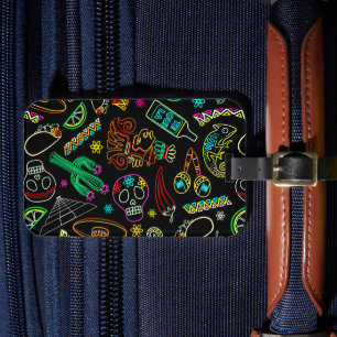 Mexico Fiesta Pattern Luggage Tag