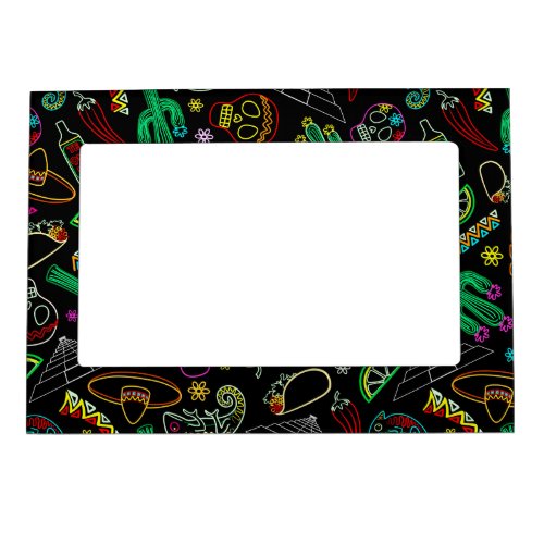 Mexico Fiesta Pattern  Magnetic Frame