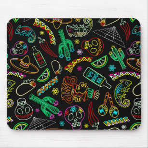 Mexico Fiesta Pattern  Mouse Pad