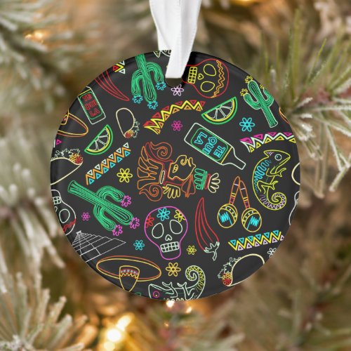 Mexico Fiesta Pattern  Ornament