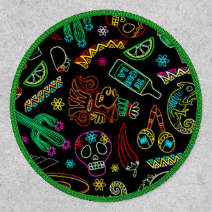 Mexico Fiesta Pattern  Patch