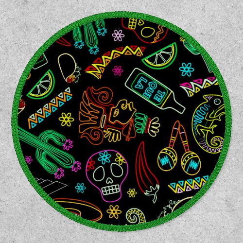 Mexico Fiesta Pattern  Patch