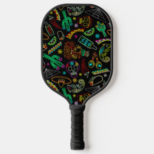 Mexico Fiesta Pattern  Pickleball Paddle