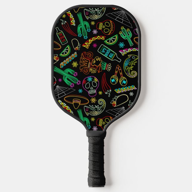 Mexico Fiesta Pattern  Pickleball Paddle (Front)