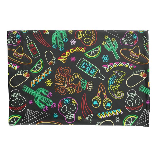 Mexico Fiesta Pattern  Pillow Case (Front)