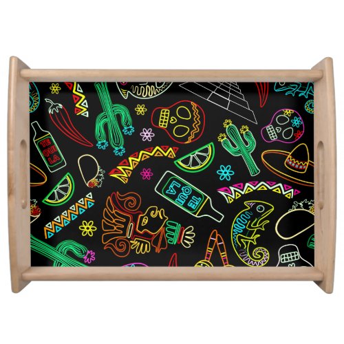 Mexico Fiesta Pattern  Serving Tray