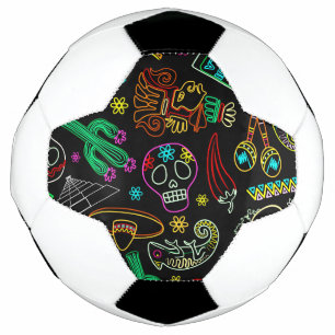 Mexico Fiesta Pattern Soccer Ball