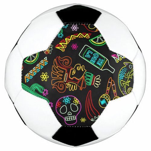 Mexico Fiesta Pattern  Soccer Ball