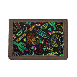 Mexico Fiesta Pattern Tri-fold Wallet