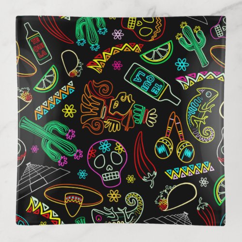 Mexico Fiesta Pattern  Trinket Tray