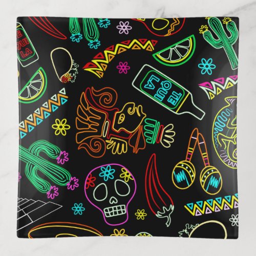 Mexico Fiesta Pattern  Trinket Tray