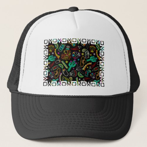 Mexico Fiesta Pattern  Trucker Hat