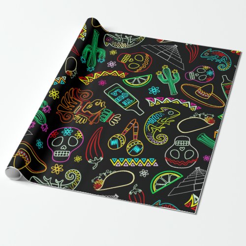 Mexico Fiesta Pattern  Wrapping Paper