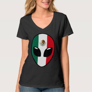 Mexico Flag Alien Mexico T-Shirt