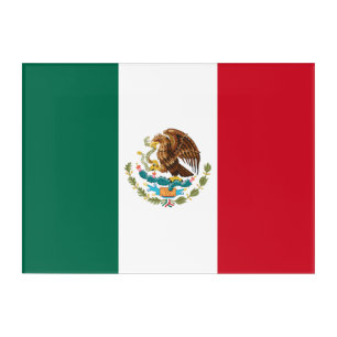 Mexico Flag, Bandera de Mexican Republic Acrylic Print