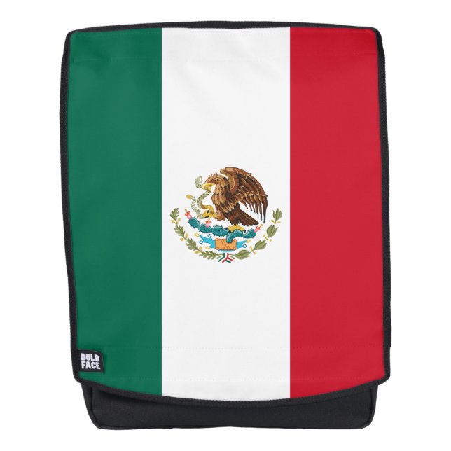 Mexico Flag, Bandera de Mexican Republic Backpack (Front)