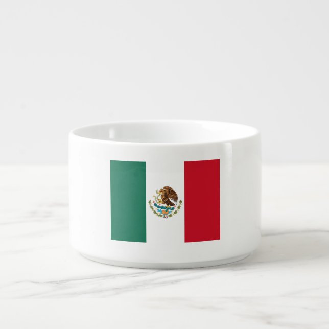 Mexico Flag, Bandera de Mexican Republic Bowl (Center)