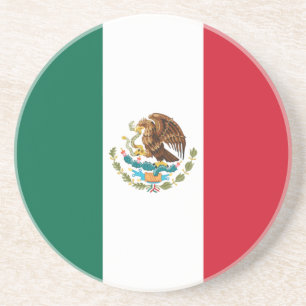 Mexico Flag, Bandera de Mexican Republic Coaster