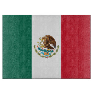 Mexico Flag, Bandera de Mexican Republic Cutting Board