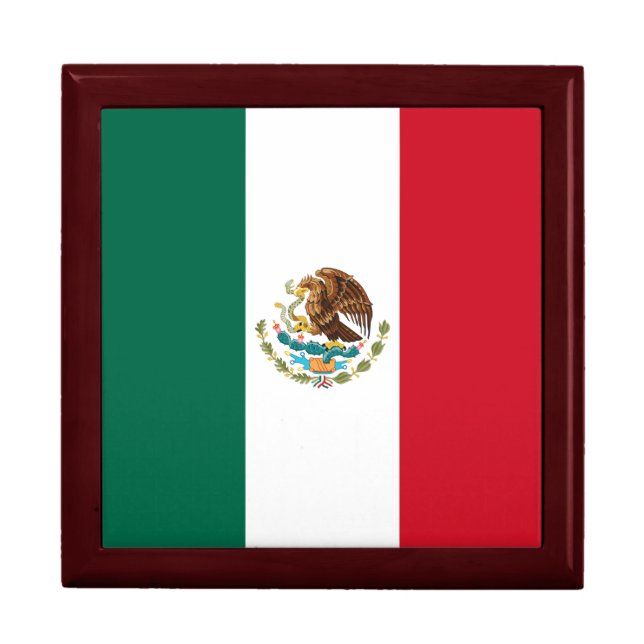 Mexico Flag, Bandera de Mexican Republic Gift Box (Front)