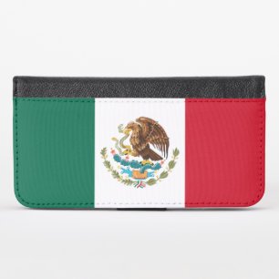 Mexico Flag, Bandera de Mexican Republic iPhone X Wallet Case