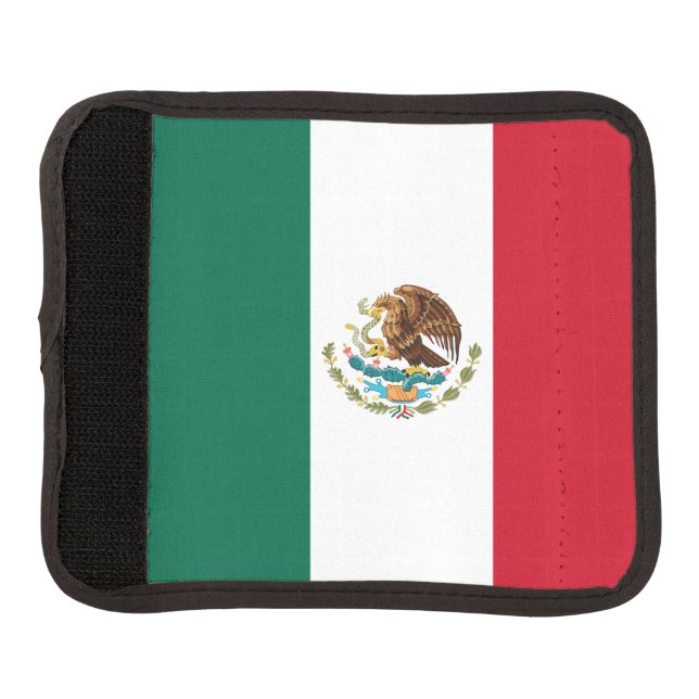 Mexico Flag, Bandera de Mexican Republic Luggage Handle Wrap (Front)
