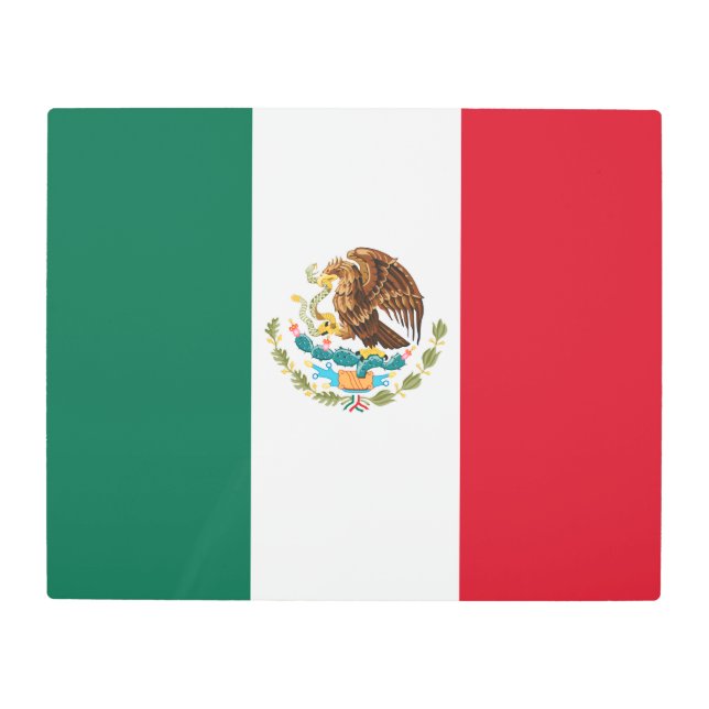 Mexico Flag, Bandera de Mexican Republic Metal Print (Front)