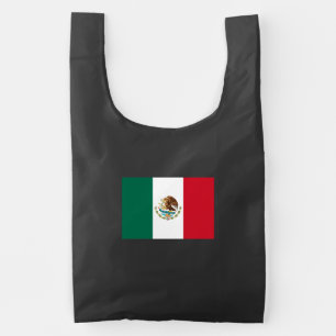 Mexico Flag, Bandera de Mexican Republic Reusable Bag