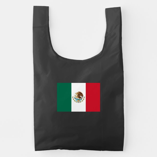 Mexico Flag, Bandera de Mexican Republic Reusable Bag (Front)