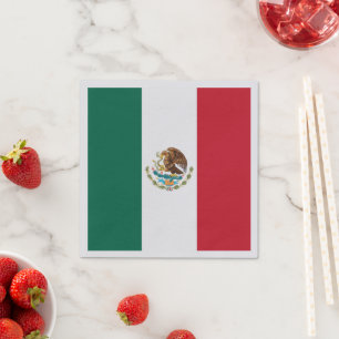 Mexico Flag, Bandera de México Republic Napkins