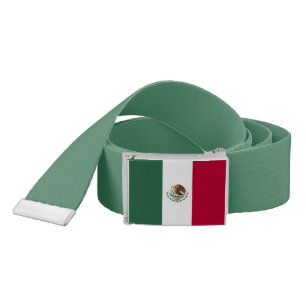 Mexico flag belt