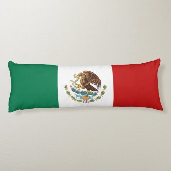 Mexico Flag Body Pillow by electrosky at Zazzle