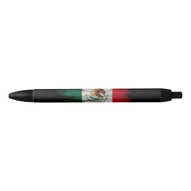 Mexico flag brush stroke, national flag pen (Front)